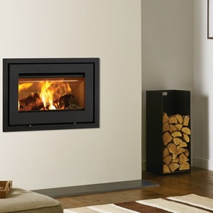 Lotus h370 fireplace insert wood burning stove   fire by design   dorset woodburning centre